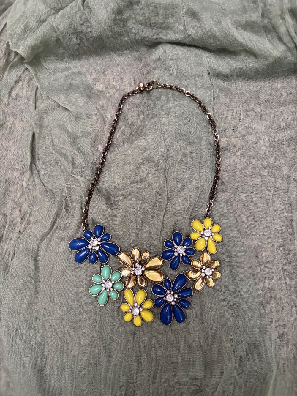 J. Crew Bib Floral Statement Necklace